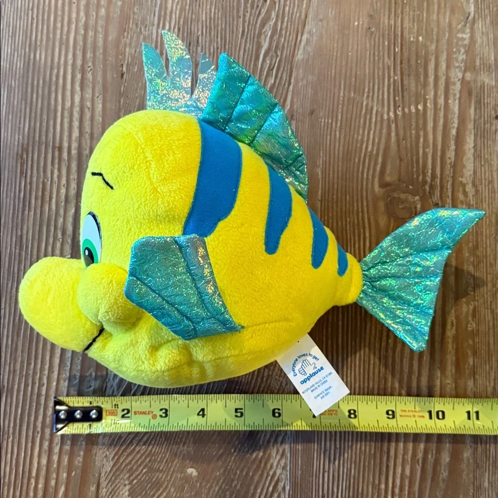 Disney Store The Little Mermaid Princess Ariel Costume Dress and flounder plush